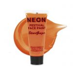 Neon Festival Face Paint Pomarańczowa